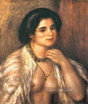  desnudos Pintura - Gabrielle con los pechos desnudos Pierre Auguste Renoir